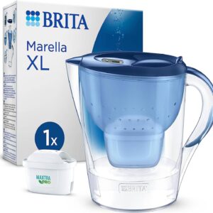 BRITA Marella XL Water Filter Jug, Blue 1X MAXTRA PRO cartridge - Naamaste London Homewares - 1