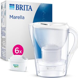 BRITA Marella Water Filter Jug White with 6X MAXTRA PRO - Naamaste London Homewares - 1