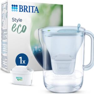 BRITA Style Eco Water Filter Jug Blue, 1X MAXTRA PRO cartridge - Naamaste London Homewares - 1
