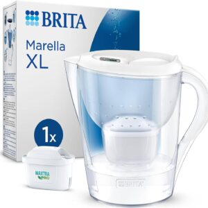BRITA Marella XL Water Filter Jug, White 1X MAXTRA PRO cartridge - Naamaste London Homewares - 1