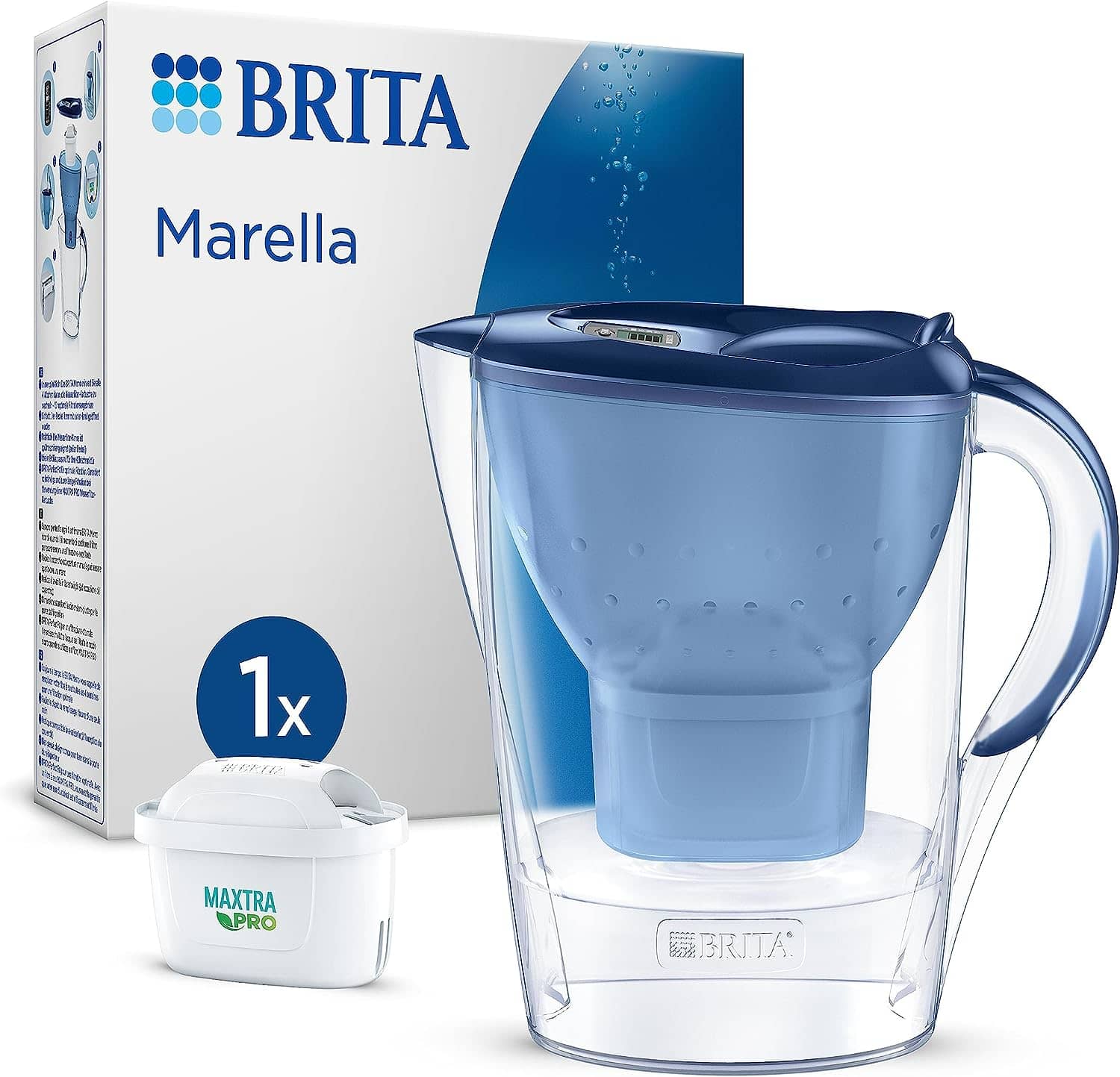 Carafe à filtre BRITA Style Cool Blue, 2,4 l + filtre à eau BRITA Maxtra  PRO All-In-1 - Coffee Friend