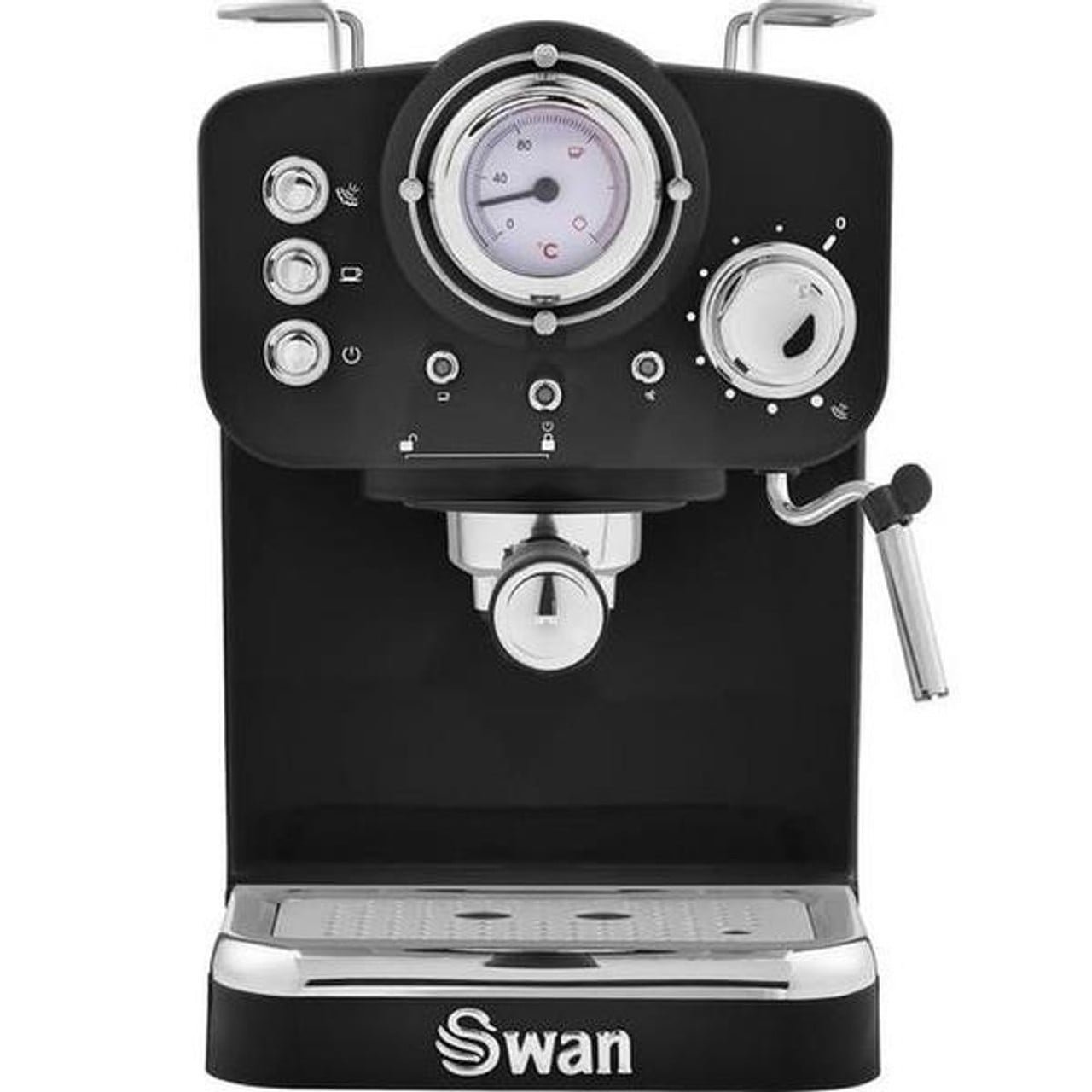 Swan Retro Espresso Machine / Black SK22110BN Naamaste London