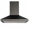 60cm Black Pyramid Chimney Cooker Hood - SIA CHL60BL - Naamaste London - 5