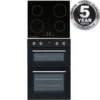 SIA 60cm Built In Electric Double Oven & 4 Zone Touch Control Induction Hob - Naamaste London - 2