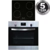SIA 60cm 4 Zone Induction Hob & SS Digital Built In Electric Oven - Naamaste London - 2