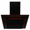 SIA 70cm Black 5 Burner Gas Hob & Multi Colour LED Angled Cooker Hood - Naamaste London - 8