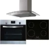 SIA 60cm Stainless Steel Built in Electric Oven ,13A Induction Hob & Curved Hood - Naamaste London - 2