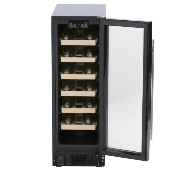 19 Bottle Black Wine Cooler - SIA WC30BL -Naamaste London - 4