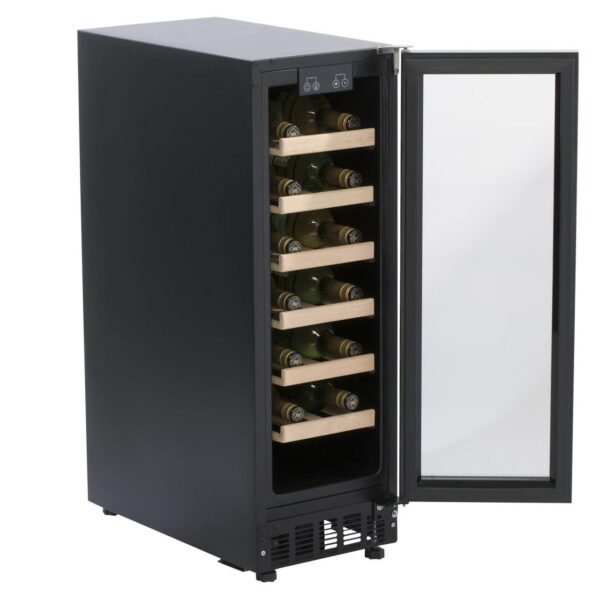 19 Bottle Black Wine Cooler - SIA WC30BL -Naamaste London - 6