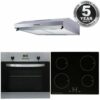 SIA 60cm Built In Electric Oven, Touch Control Induction Hob & Visor Cooker Hood - Naamaste London -1