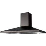 100cm Black Pyramid Chimney Cooker Hood - SIA CHL100BL - Naamaste London - 1