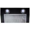 60cm Black LED Glass Chimney Cooker Hood - SIA CPTE61BL - Naamaste London - 7