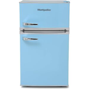 88L Pastel Blue Retro Fridge Freezer - Montpellier MAB2035PB - Naamaste London -1