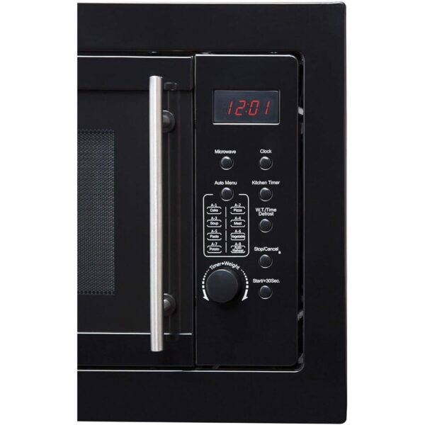 20L Black Integrated Microwave Oven - SIA BIM20BL - Naamaste London - 4