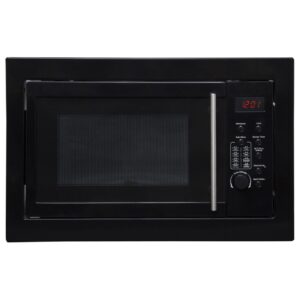 25L 900W Black Integrated Microwave Oven - SIA BIM25BL - Naamaste London - 1