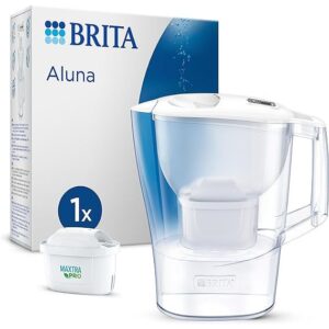 BRITA Aluna Water Filter Jug, White 1x MAXTRA PRO cartridge - Naamaste London Homewares - 1