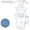 BRITA Aluna Water Filter Jug, White 1x MAXTRA PRO cartridge - Naamaste London - 3