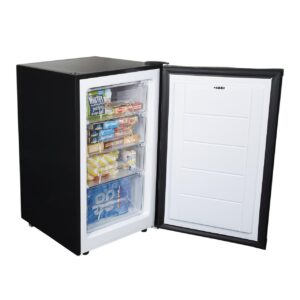 80L Black Under Counter Freezer, 50cm wide - SIA UCF50BL - Naamaste London - 1