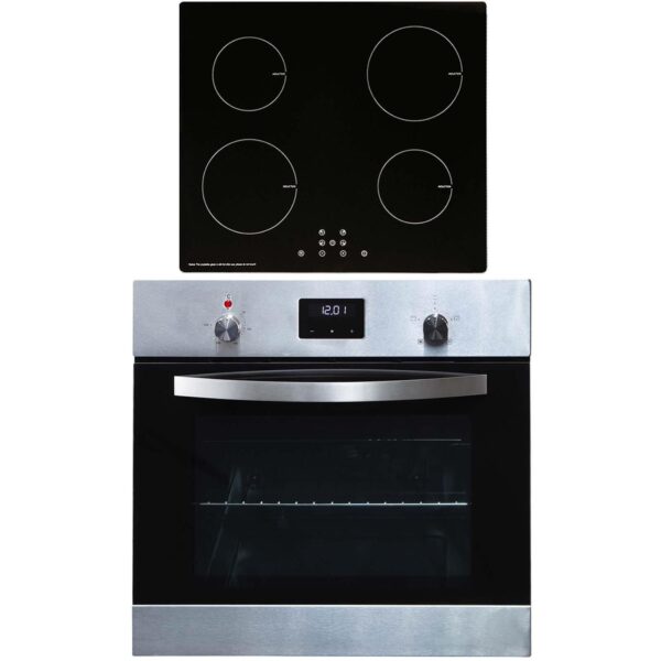 SIA 60cm 4 Zone Induction Hob & SS Digital Built In Electric Oven - Naamaste London - 1