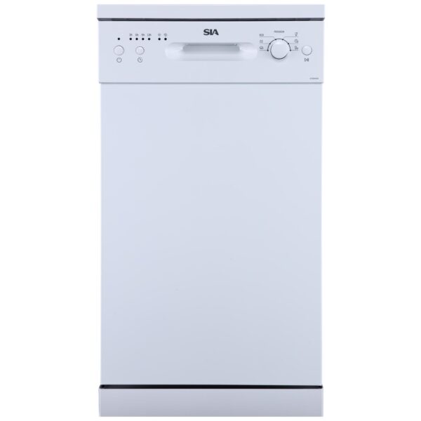 45cm Freestanding Slimline Dishwasher - SIA SFSD45W - Naamaste London - 1