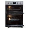 60cm Built In Electric Double Oven, Black SS - SIA DO112SS - Naamaste London - 3