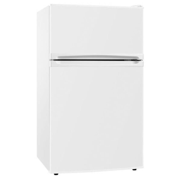 88L White Double Door Fridge Freezer - SIA UFF01WH - Naamaste London - 1