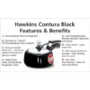 1.5L Black Contura Pressure Cooker - Hawkins CB15 - Naamaste London - 3