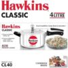 4 Litre Classic Pressure Cooker - Hawkins CL40 - Naamaste London -5