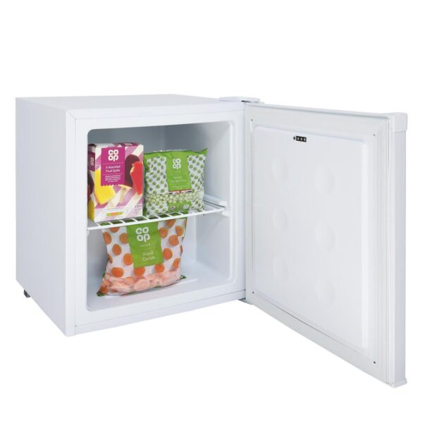 39L White Table Top Mini Freezer, 4* Rated - SIA TT02WH - Naamaste London -1