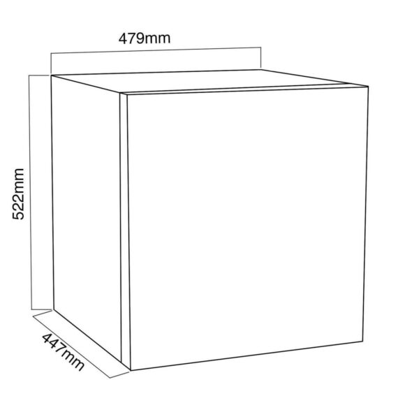 39L White Table Top Mini Freezer, 4* Rated - SIA TT02WH - Naamaste London -4