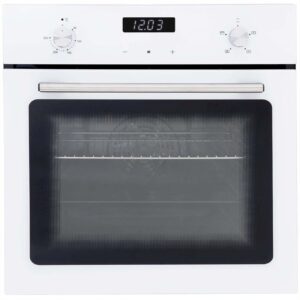 60cm Built In Electric Oven, White - SIA SO103WH - Naamaste London - 1