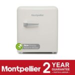 45L Cream Retro Mini Fridge - Montpellier MAB55C - Naamaste London - 1