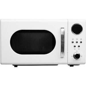 20L 700W White Retro Microwave Oven - SIA FRM20WH - Naamaste London - 1