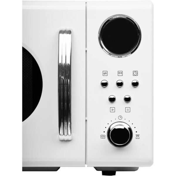 20L 700W White Retro Microwave Oven - SIA FRM20WH - Naamaste London - 3