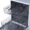 60cm White Freestanding Dishwasher, 12 Places - SIA SFSD60W - Naamaste London -4