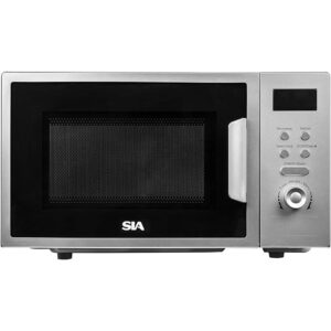 20L 700W Silver Digital Display Microwave Oven - SIA FDM21SI - Naamaste London - 1