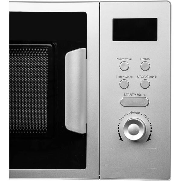 20L 700W Silver Digital Display Microwave Oven - SIA FDM21SI - Naamaste London - 3