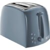 Russell Hobbs 2 Slice Toaster / Textures, Grey - 21644 - Naamaste London -1