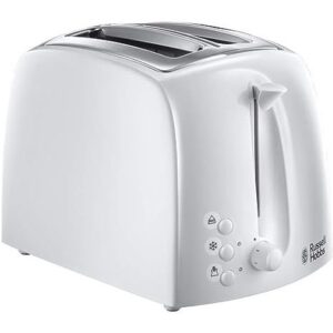 Russell Hobbs 2 Slice Toaster / Textures, White - 21640 - Naamaste London - 1