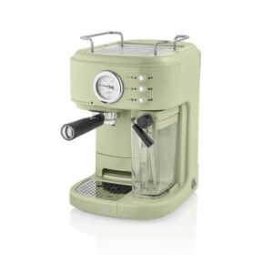 Green Retro Espresso Coffee Machine - Swan SK22150GN - Naamaste London - 1