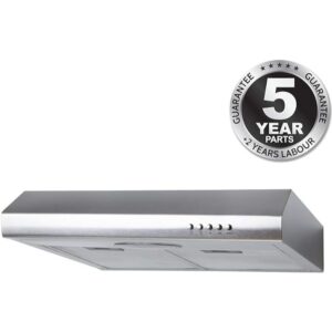 50cm Stainless Steel Kitchen Extractor Fan / Visor Cooker Hood - SIA STE50SS - Naamste London - 1
