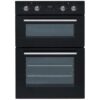 60cm Black Electric Built In Double Oven - SIA DO102 - Naamaste London - 2