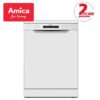 60cm White Freestanding Dishwasher - Amica ADF630 - Naamaste London - 5