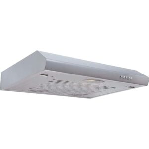 60cm Silver Kitchen Extractor Fan / Visor Cooker Hood - SIA STH60Si - Naamaste London - 1