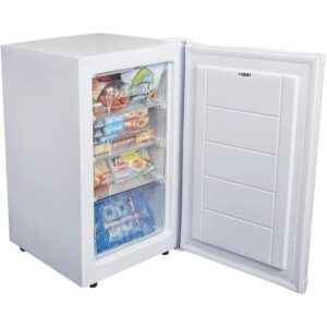 80L White Under Counter Freezer, 50cm wide - SIA UCF50WH - Naamaste London - 1