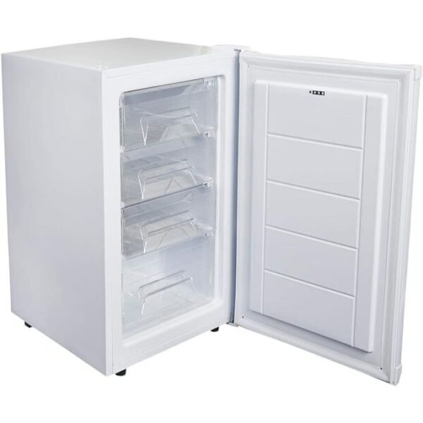 80L White Under Counter Freezer, 50cm wide - SIA UCF50WH - Naamaste London - 4