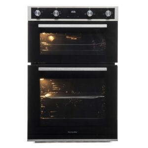 60cm Black Electric Built In Double Oven - Montpellier DO3570IB - Naamaste London Homewares - 1