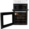 Beko 50cm Electric Cooker with Double Oven and Ceramic Hob - KDVC563AW - Naamaste London Homewares - 5