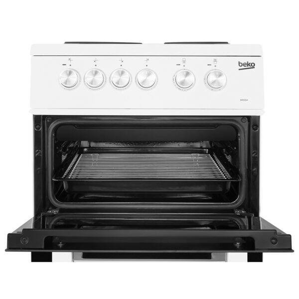 50cm Twin Cavity Electric Cooker Oven and Hob - Beko KD531AW - Naamaste London Homewares - 4