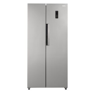 446L American Fridge Freezer, Silver - SIA SAFF460SI - Naamaste London Homewares - 1